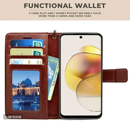 Brown Forego Flip Cover For Vivo V29-thumb2