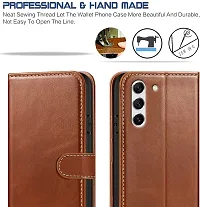 Brown Forego Flip Cover For Samsung Galaxy S21 FE 5G-thumb2