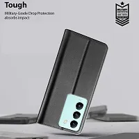 Black Forego Flip Cover For Vivo T3 5G-thumb4