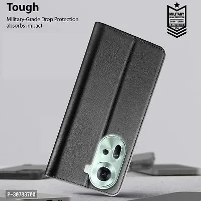 Black Forego Flip Cover For Oppo Reno 11 5G-thumb5