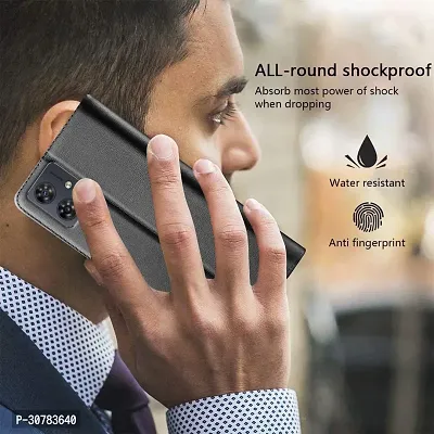 Black Forego Flip Cover For Poco C65-thumb4