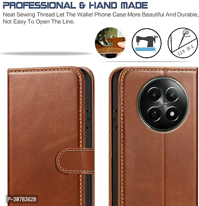 Brown Forego Flip Cover For REALME 12X 5G-thumb3