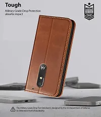 Brown Forego Flip Cover For Motorola Moto E3 Power-thumb4