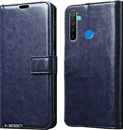 Blue Forego Flip Cover For Realme 5 Pro-Vintage Flip Wallet Back Case Cover