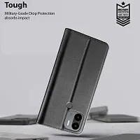 Black Forego Flip Cover For Redmi A1 Plus-thumb4