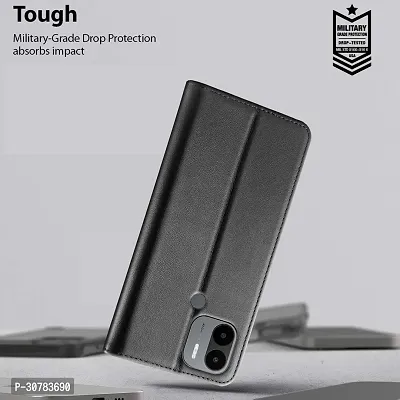 Black Forego Flip Cover For Redmi A1 Plus-thumb5