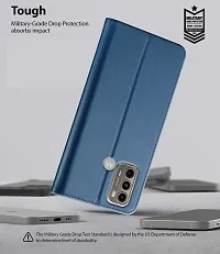 Blue Forego Flip Cover For Motorola G 40-thumb4