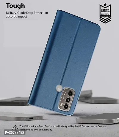 Blue Forego Flip Cover For Motorola G 40-thumb5