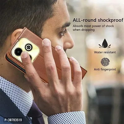 Brown Forego Flip Cover For Infinix Hot 40i-thumb4