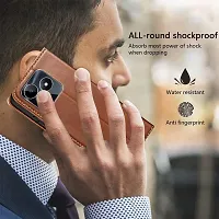 Brown Forego Flip Cover For Realme Narzo N53-thumb3