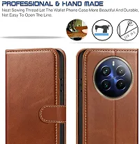 Brown Forego Flip Cover For Relme 12 Pro 5G-thumb2