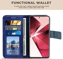 Blue Forego Flip Cover For Vivo V29E-thumb1