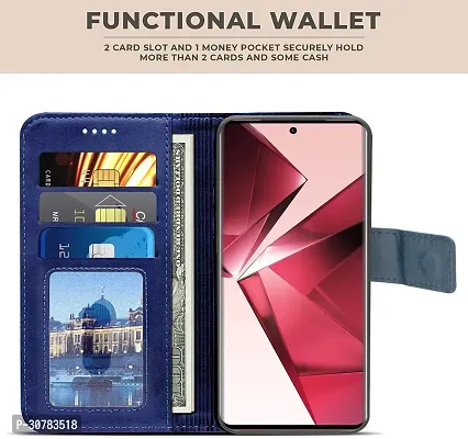 Blue Forego Flip Cover For Vivo V29E-thumb2