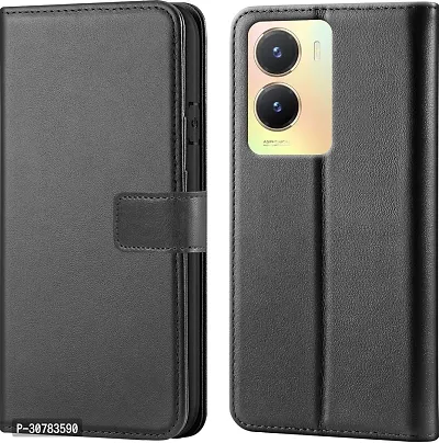 Black Forego Flip Cover For Vivo Y56 5G