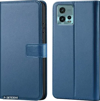 Blue Forego Flip Cover For Motorola G72-thumb0