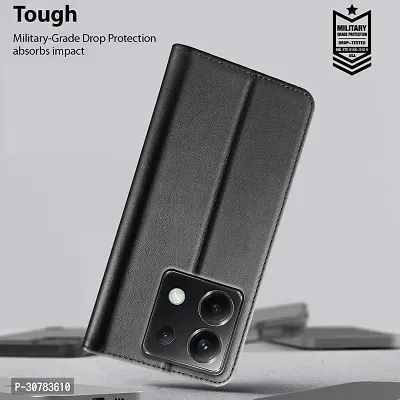 Black Forego Flip Cover For Redmi Note 13 Pro 5G-thumb5