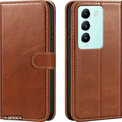 Brown Forego Flip Cover For Vivo T3 5G-thumb0