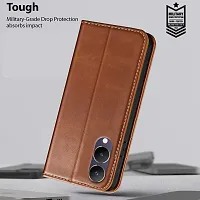 Brown Forego Flip Cover For Vivo Y28 5G-thumb4