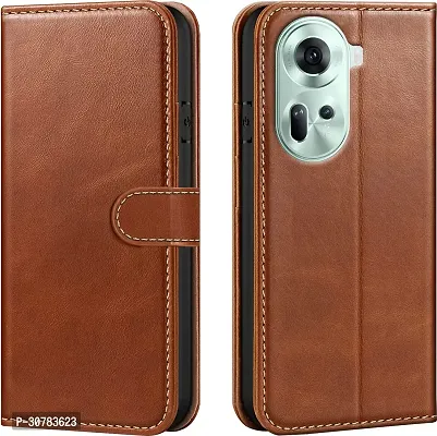 Brown Forego Flip Cover For Oppo Reno 11 5G