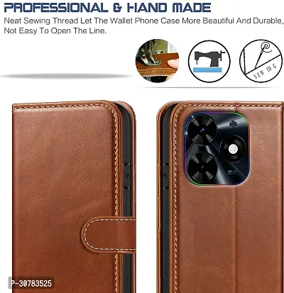 Brown Forego Flip Cover For Infinix Spark Go 2024-thumb3