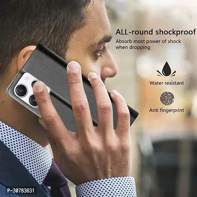 Black Forego Flip Cover For Redme 12 5G-thumb4