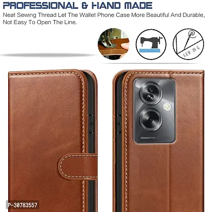 Brown Forego Flip Cover For Oppo A79 5G-thumb3