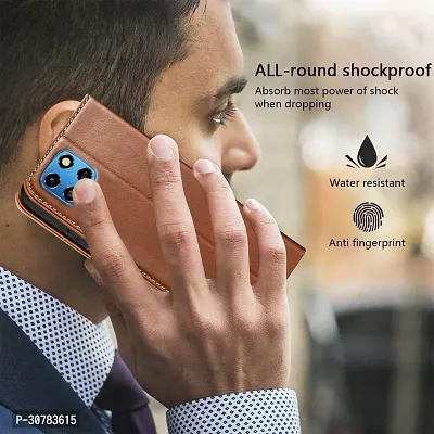 Brown Forego Flip Cover For Infinix Smart 6 HD-thumb4