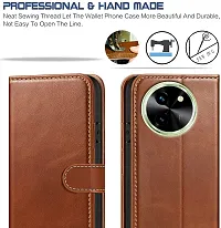 Brown Forego Flip Cover For Vivo T3X 5G-thumb1