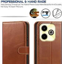 Brown Forego Flip Cover For Infinix Hot 40i-thumb2