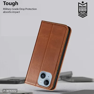 Brown Forego Flip Cover For Apple iPhone 15-thumb5