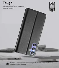 Black Forego Flip Cover For Samsung F34-thumb4