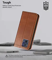 Brown Forego Flip Cover For Motorola G24-thumb4