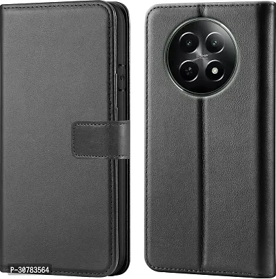 Black Forego Flip Cover For REALME 12X 5G