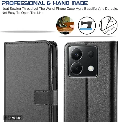 Black Forego Flip Cover For Poco X6 5G-thumb3