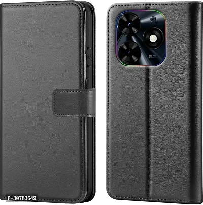 Black Forego Flip Cover For Infinix Spark Go 2024