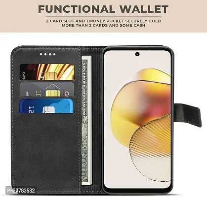 Black Forego Flip Cover For Vivo V29-thumb2