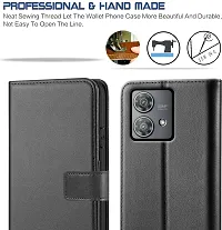 Black Forego Flip Cover For Motorola Edge 40 Neo-thumb2