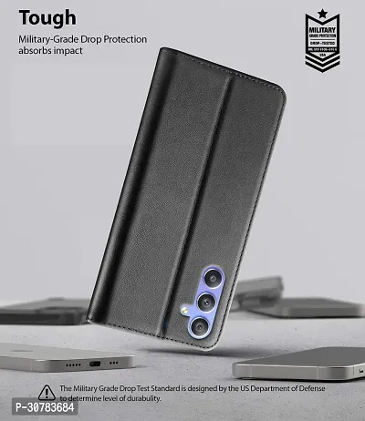 Black Forego Flip Cover For Samsung M34-thumb5