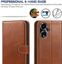 Brown Forego Flip Cover For Oppo A59 5G-thumb2