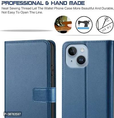 Blue Forego Flip Cover For Apple iPhone 14-thumb3