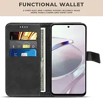 Black Forego Flip Cover For Oppo A79 5G-thumb1