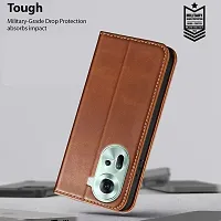 Brown Forego Flip Cover For Oppo Reno 11 5G-thumb4