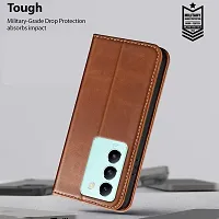 Brown Forego Flip Cover For Vivo T3 5G-thumb1