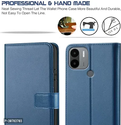 Blue Forego Flip Cover For Poco C51-thumb3