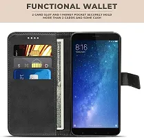 Black Forego Flip Cover For Mi Max 2-thumb1