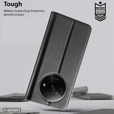 Black Forego Flip Cover For Redmi A3 2024-thumb5