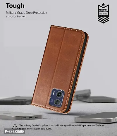 Brown Forego Flip Cover For Motorola G34 5G-thumb5