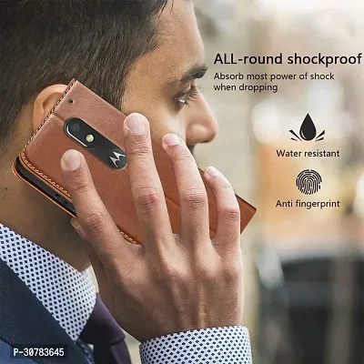 Brown Forego Flip Cover For Motorola Moto E3 Power-thumb4