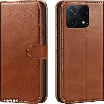 Brown Forego Flip Cover For Poco X6 Pro 5G-thumb0