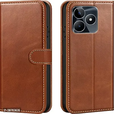 Brown Forego Flip Cover For Realme Narzo N53